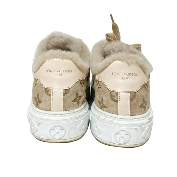 LOUIS VUITTON Timeout Line Sneakers - Beige Women's Sneakers Suede 486-031825 - Picture 5 of 9
